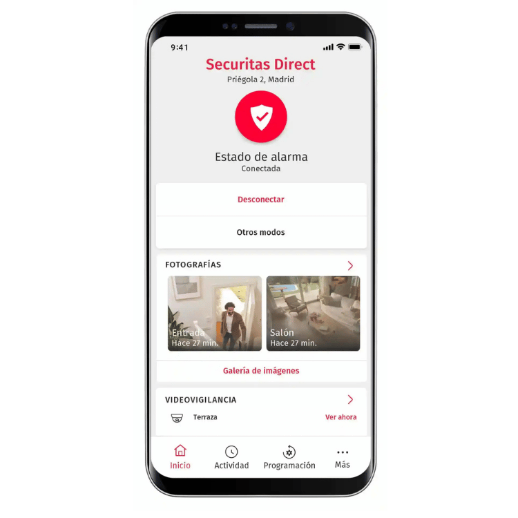 App My Verisure Securitas Direct control desde móvil